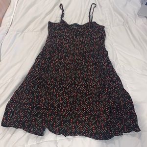 Black and Red Mini Dress